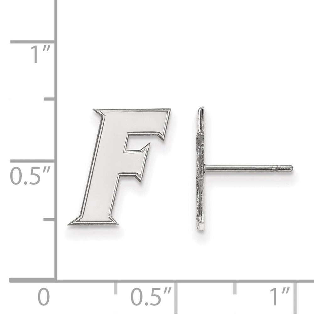 Sterlingsilber Rhodiniert Logoart University Of Florida Buchstabe F Klein Ohrstecker