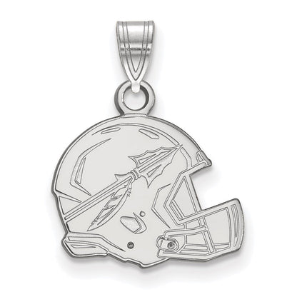10K Weißgold Logoart Florida State University Pfeil Mittel Football Helm Anhänger