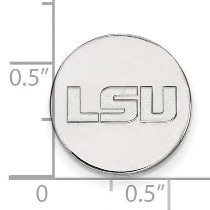 14K Weißgold Logoart Louisiana State University L-s-u Anstecknadel