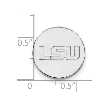 Sterlingsilber Rhodiniert Logoart Louisiana State University Anstecknadel