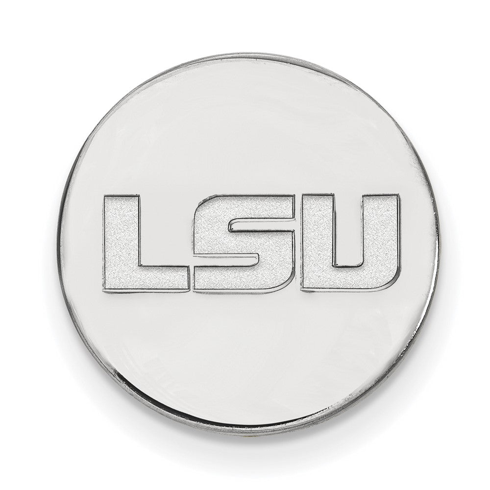 14K Weißgold Logoart Louisiana State University L-s-u Anstecknadel
