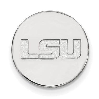 14K Weißgold Logoart Louisiana State University L-s-u Anstecknadel