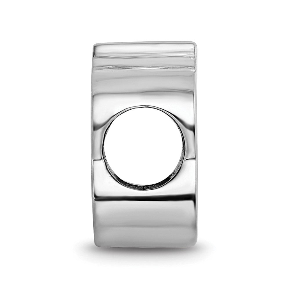 Sterlingsilber Rhodiniert Nhl Logoart Colorado Avalanche Emaille Perle
