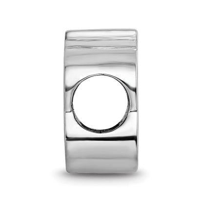 Sterlingsilber Rhodiniert Nhl Logoart Colorado Avalanche Emaille Perle