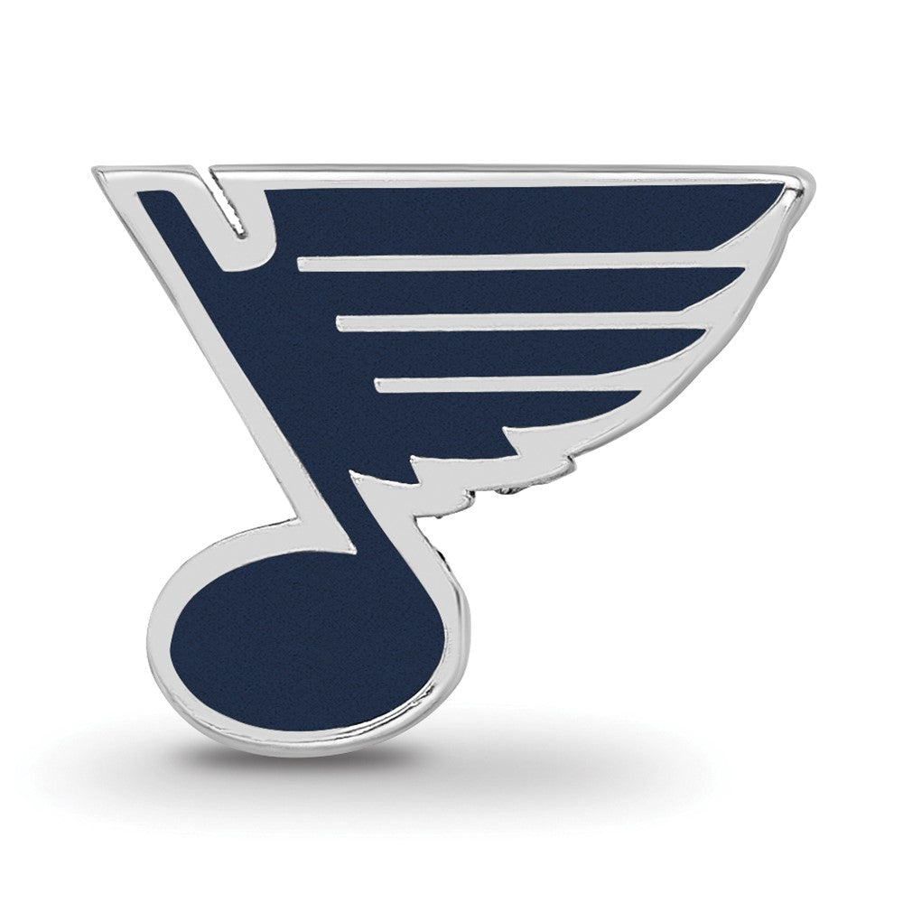 Sterlingsilber Nhl Logoart St. Louis Blues Emailliert Logo Perle
