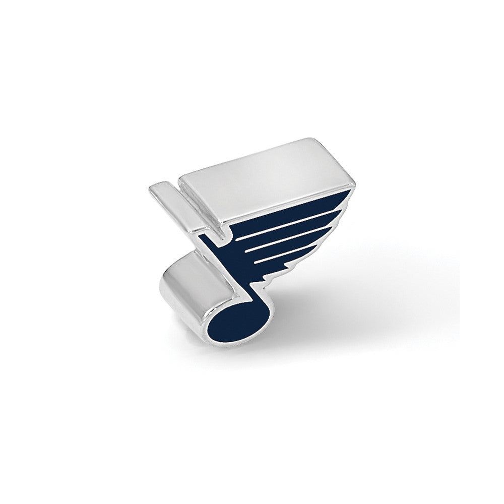 Sterlingsilber Nhl Logoart St. Louis Blues Emailliert Logo Perle