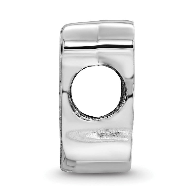 Sterlingsilber Rhodiniert Logoart Butler Universität. Bulldog Emaille Perle