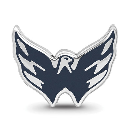 Sterlingsilber Nhl Logoart Washington Capitals Emailliert Logo Perle