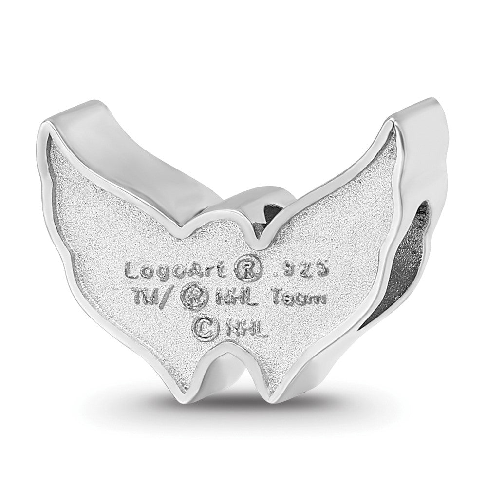 Sterlingsilber Nhl Logoart Washington Capitals Emailliert Logo Perle