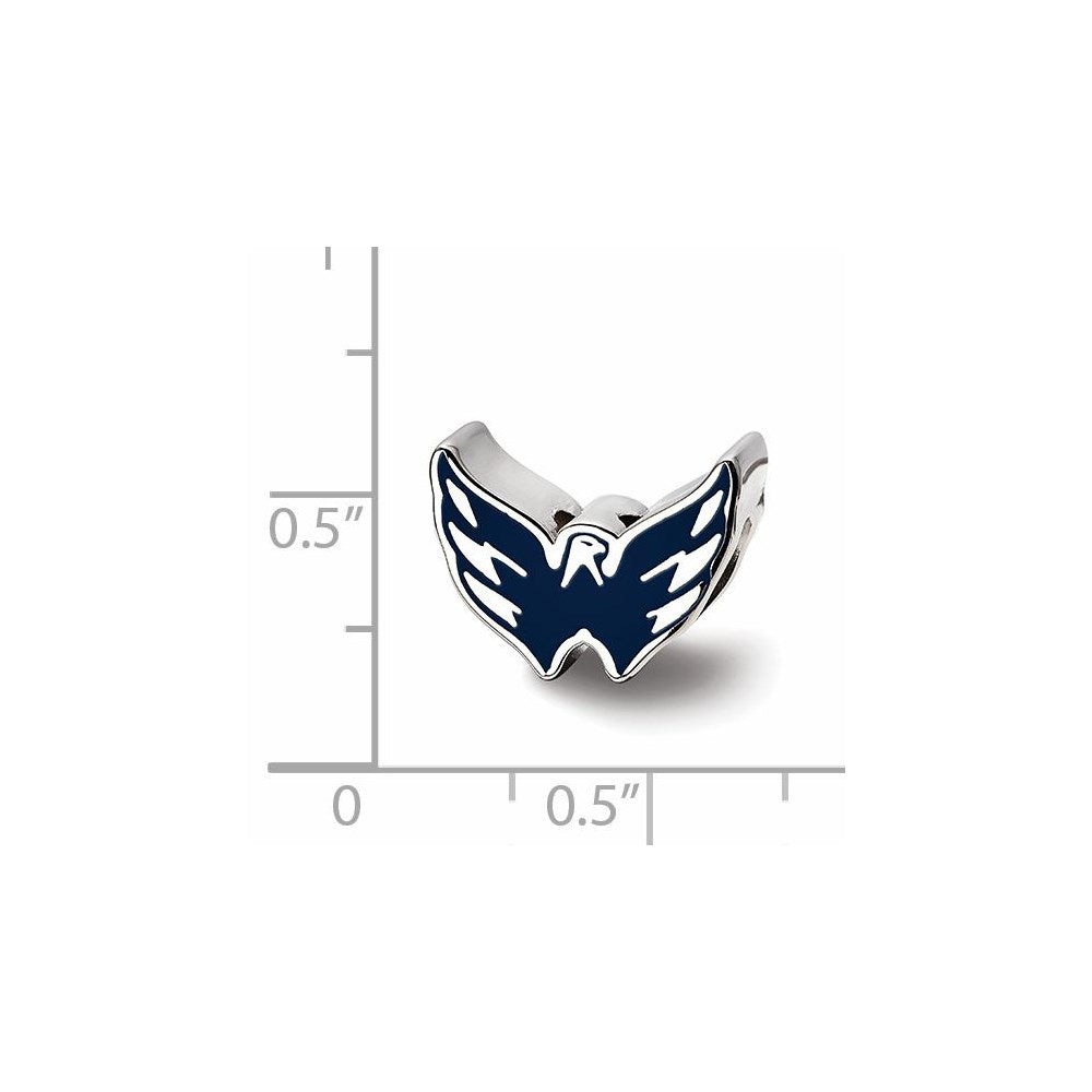 Sterlingsilber Nhl Logoart Washington Capitals Emailliert Logo Perle