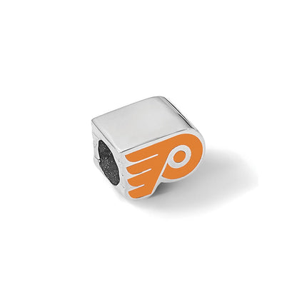 Sterlingsilber Nhl Logoart Philadelphia Flyers Emailliert Logo Perle