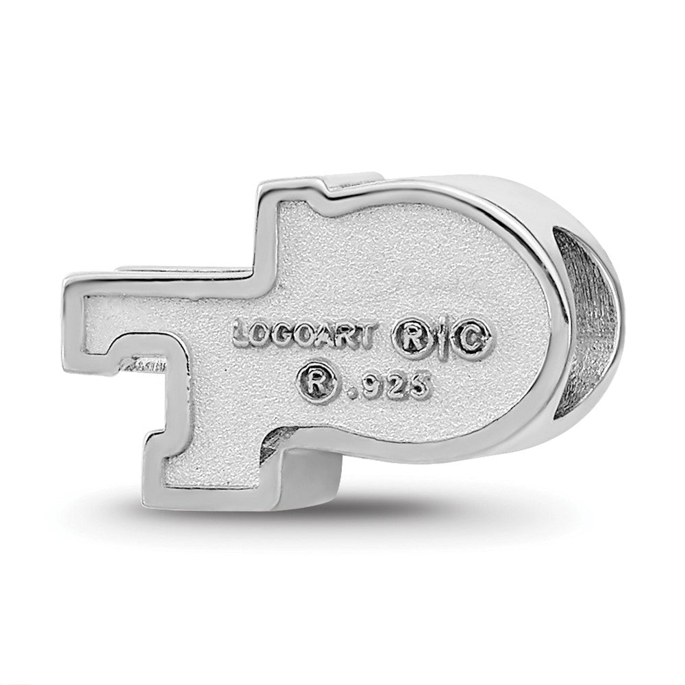 Sterlingsilber Rhodiniert Logoart Georgia Tech G-t Emaille Logo Perle