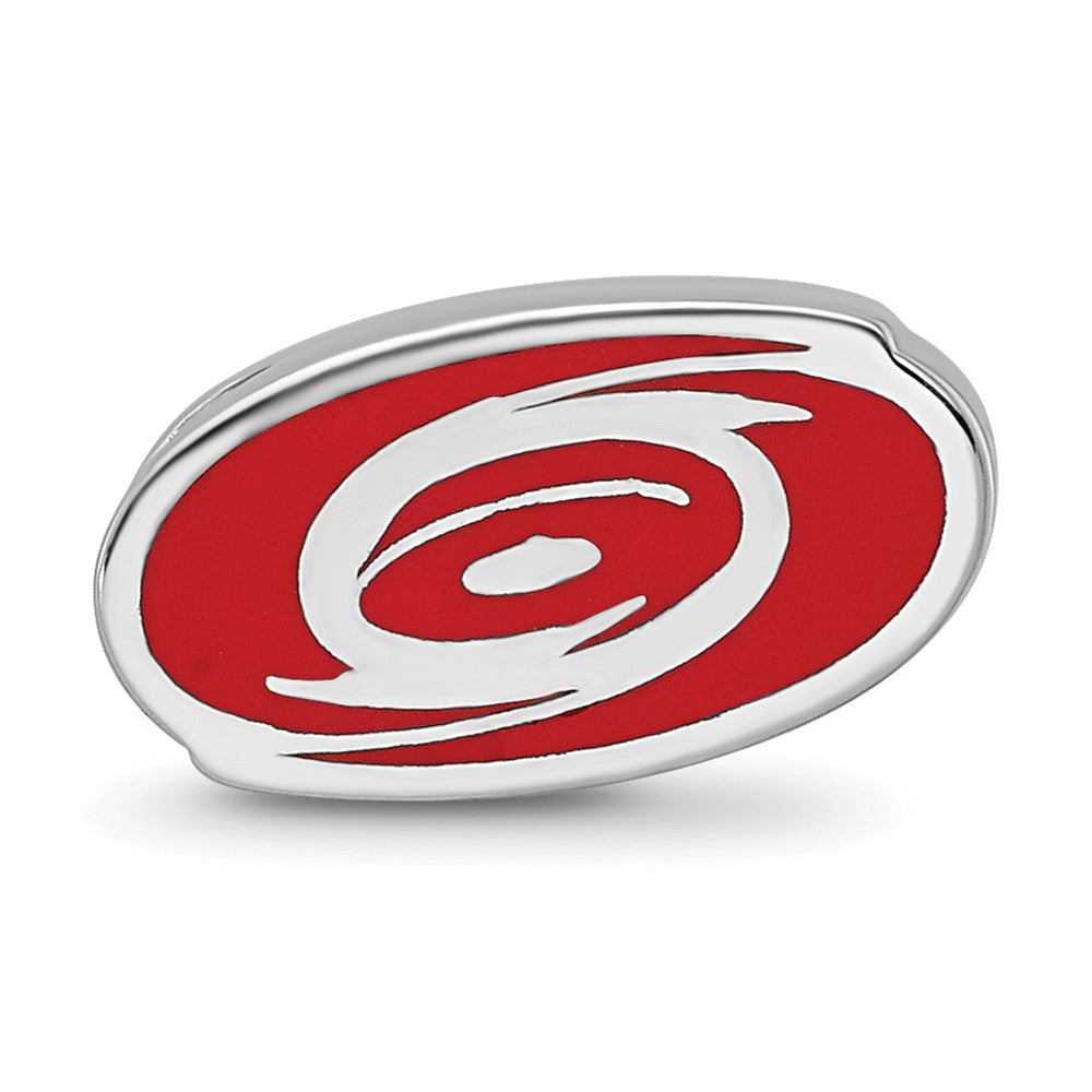 Sterlingsilber Nhl Logoart Carolina Hurricanes Emailliert Logo Perle
