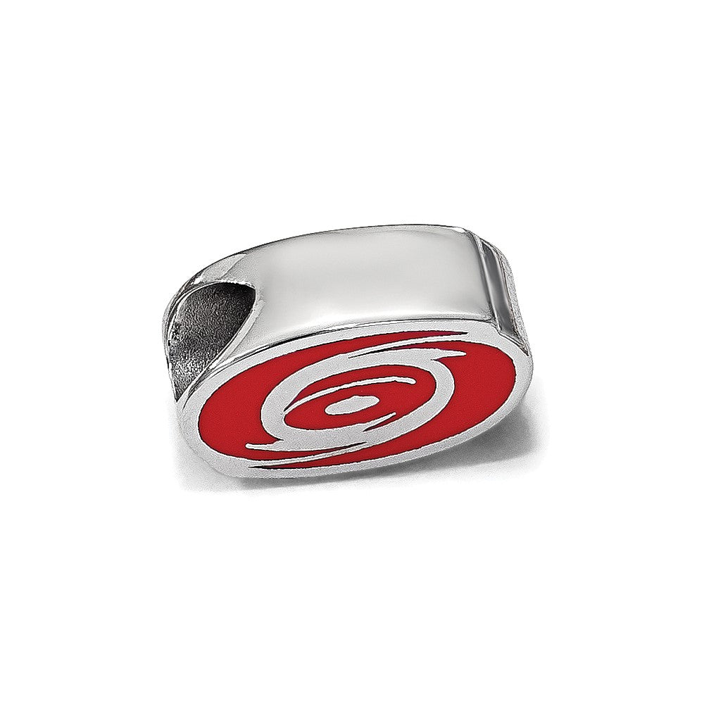 Sterlingsilber Nhl Logoart Carolina Hurricanes Emailliert Logo Perle