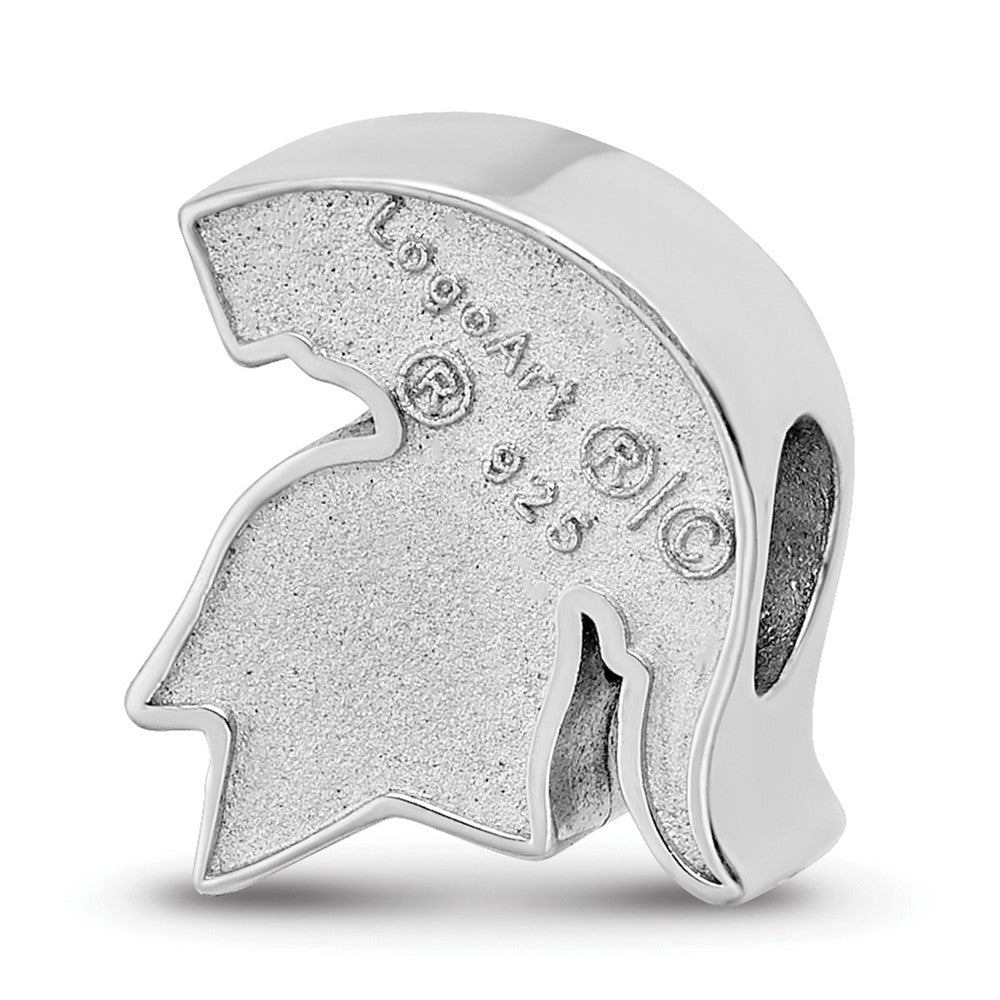 Sterlingsilber Rhodiniert Logoart Michigan State U. Spartan Emaille Perle