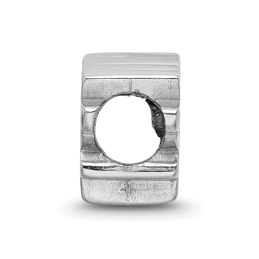 Sterlingsilber Rhodiniert Nhl Logoart Pittsburgh Penguins Emaille Perle