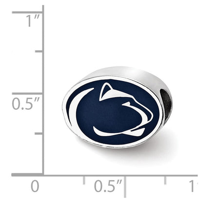 Sterlingsilber Penn State University Emailliert Perle