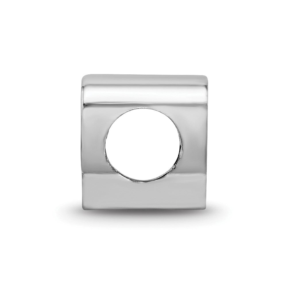 Sterlingsilber Rhodiniert Logoart Purdue Universität. Emaille Perle