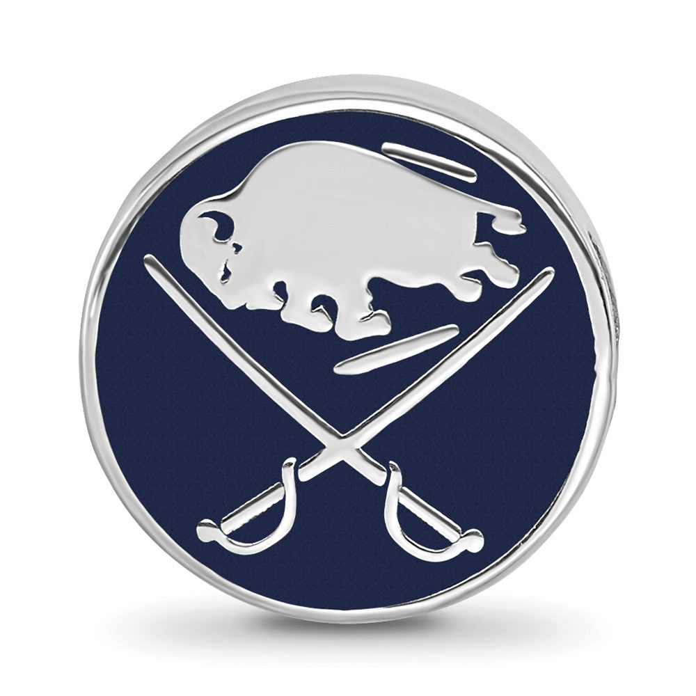 Sterlingsilber Nhl Logoart Buffalo Sabres Emailliert Perle