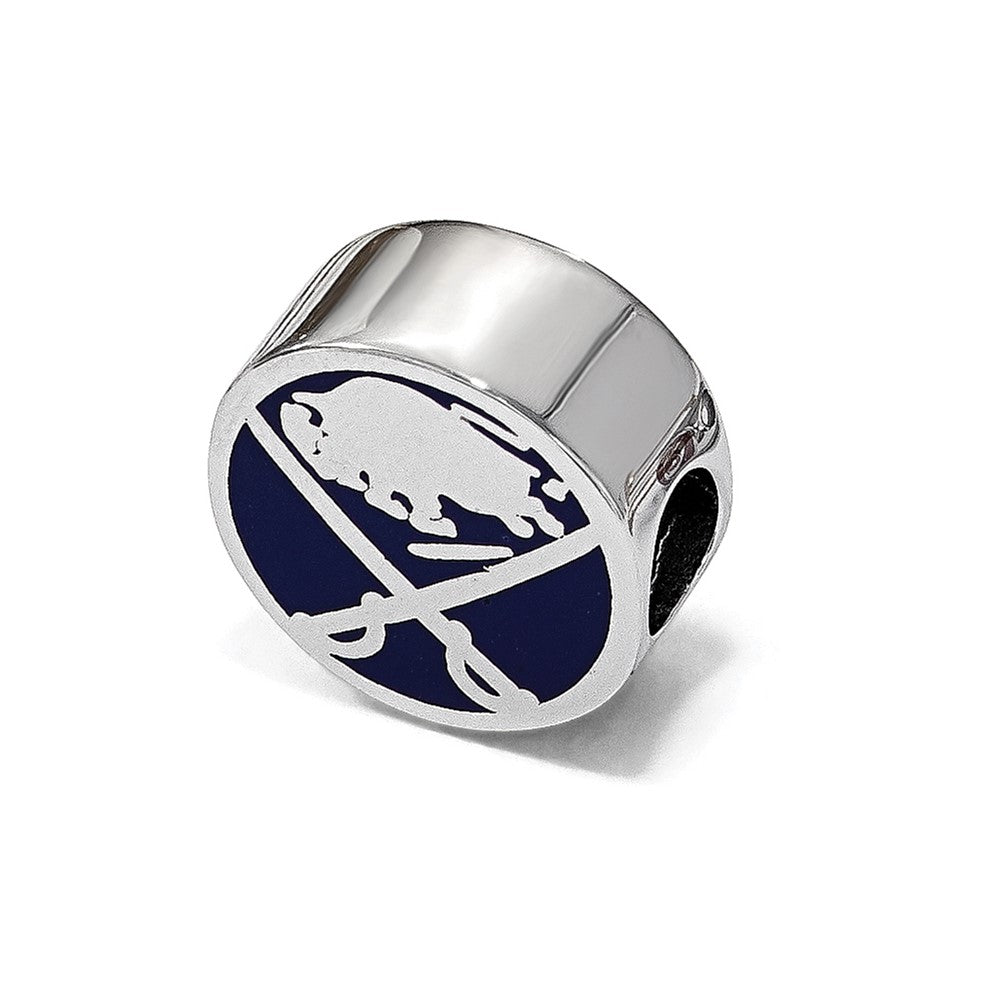 Sterlingsilber Nhl Logoart Buffalo Sabres Emailliert Perle