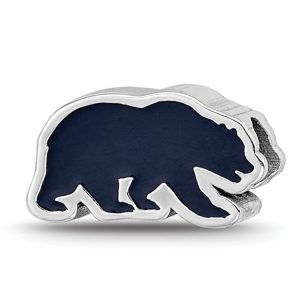 Sterlingsilber Rhodiniert Logoart U. Of California Berkeley Emaille Perle