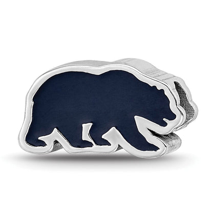 Sterlingsilber Rhodiniert Logoart U. Of California Berkeley Emaille Perle