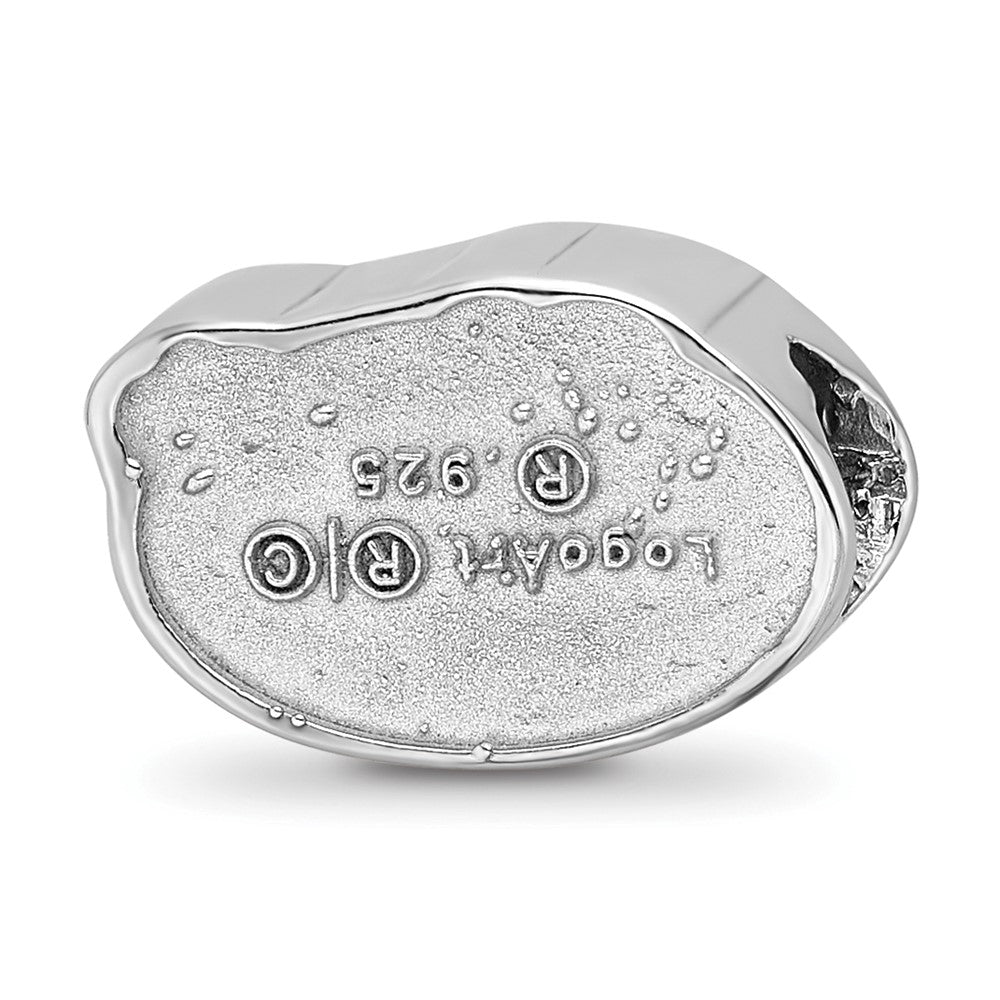 Sterlingsilber Rhodiniert Logoart U. Of Florida Gator Emaille Logo Perle