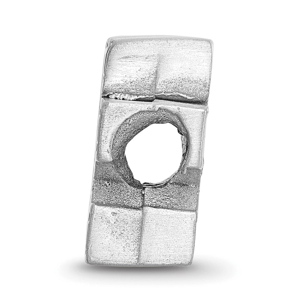 Sterlingsilber Rhodiniert Logoart U. Of Kentucky U-k Emaille Logo Perle
