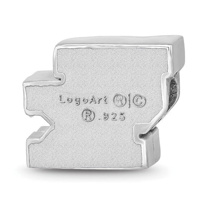 Sterlingsilber Rhodiniert Logoart U. Of Kentucky U-k Emaille Logo Perle