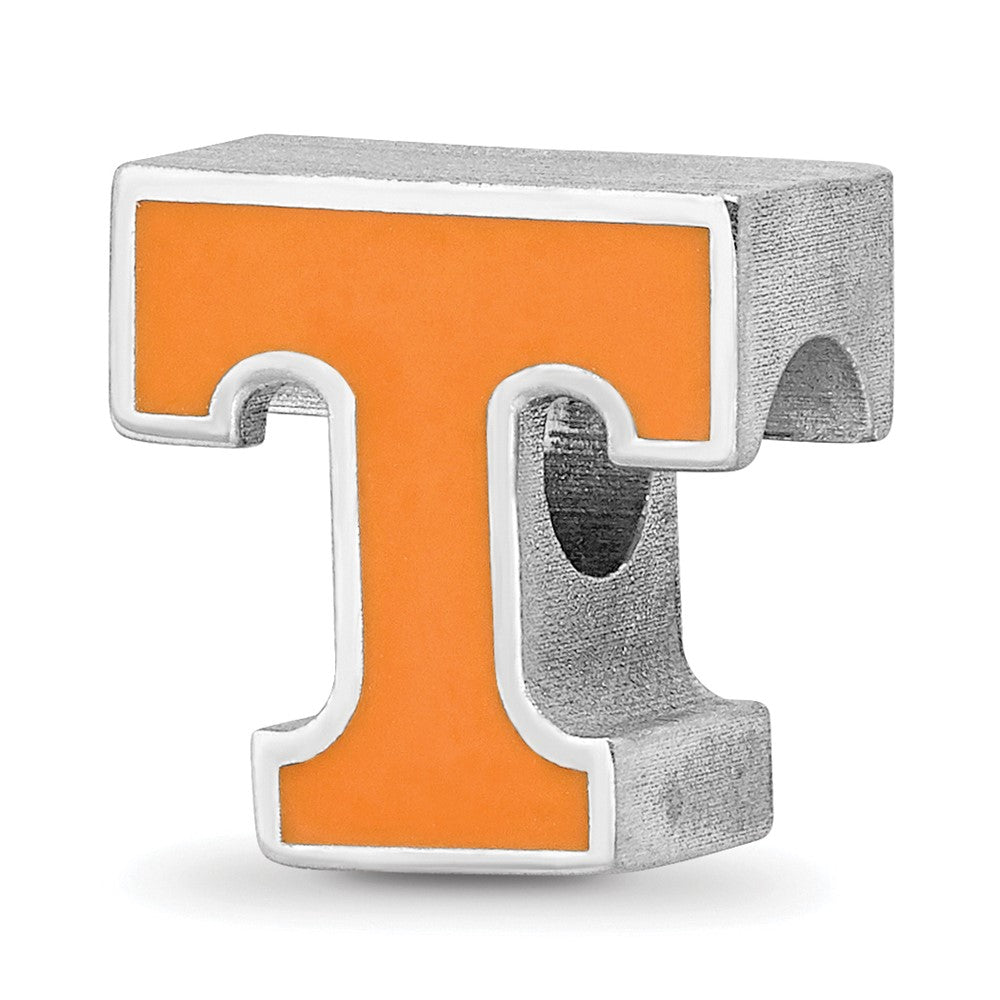 Sterlingsilber Rhodiniert Logoart U. Of Tennessee Emailliert Perle