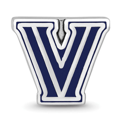 Sterlingsilber Rhodiniert Logoart Villanova University Emailliert Perle