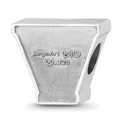 Sterlingsilber Rhodiniert Logoart Villanova University Emailliert Perle