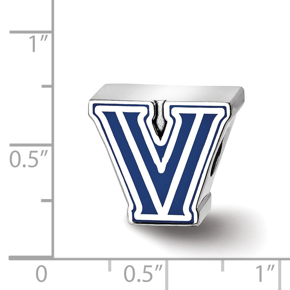 Sterlingsilber Rhodiniert Logoart Villanova University Emailliert Perle