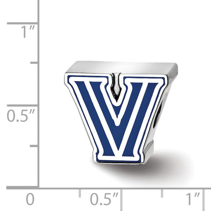 Sterlingsilber Rhodiniert Logoart Villanova University Emailliert Perle