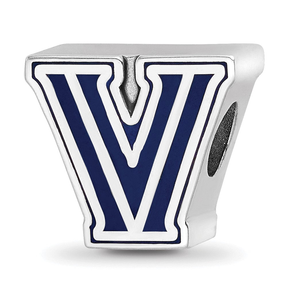 Sterlingsilber Rhodiniert Logoart Villanova University Emailliert Perle