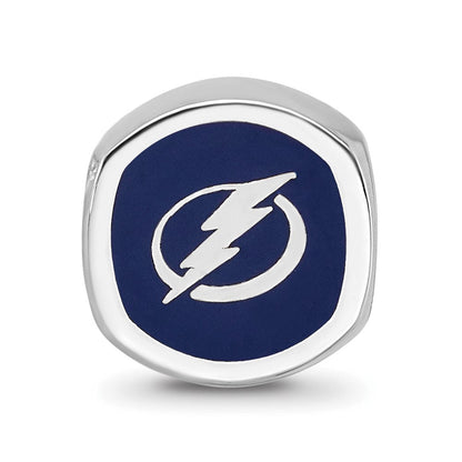Sterlingsilber Nhl Logoart Tampa Bay Blitz Emailliert Logo Perle