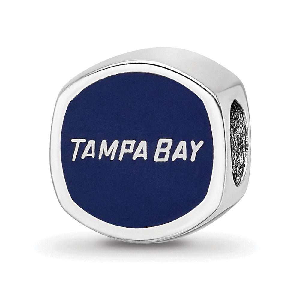 Sterlingsilber Nhl Logoart Tampa Bay Blitz Emailliert Logo Perle