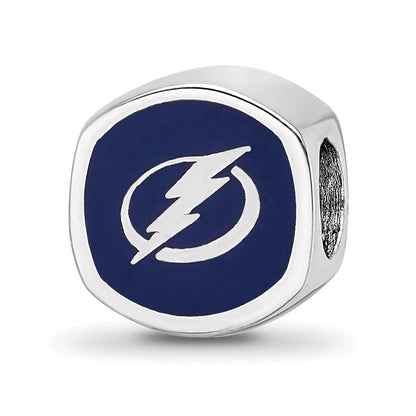 Sterlingsilber Nhl Logoart Tampa Bay Blitz Emailliert Logo Perle