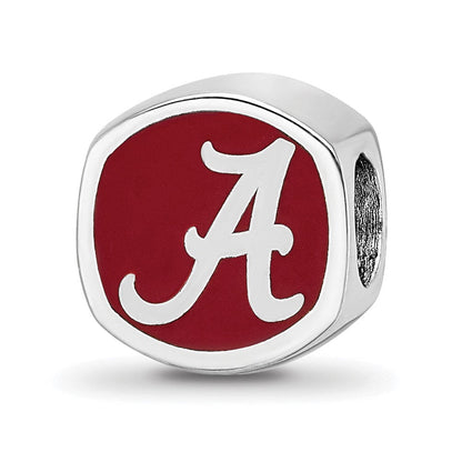 Sterlingsilber Rhodiniert Logoart University Of Alabama Emaille Perle