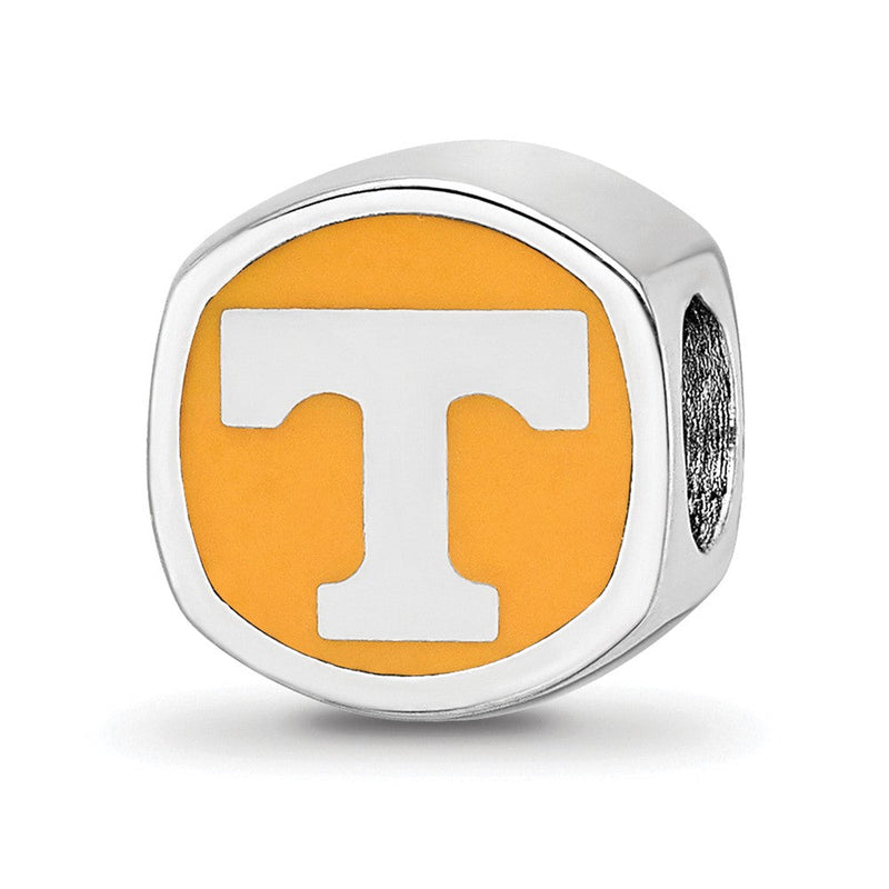 Sterlingsilber Rhodiniert Logoart U. Of Tennessee Emailliert Perle