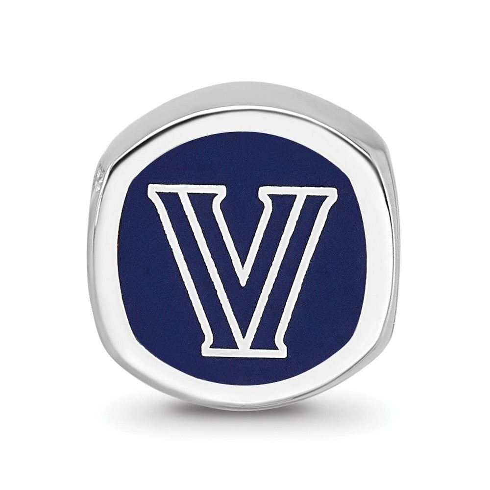 Sterlingsilber Rhodiniert Logoart Villanova University Emailliert Perle