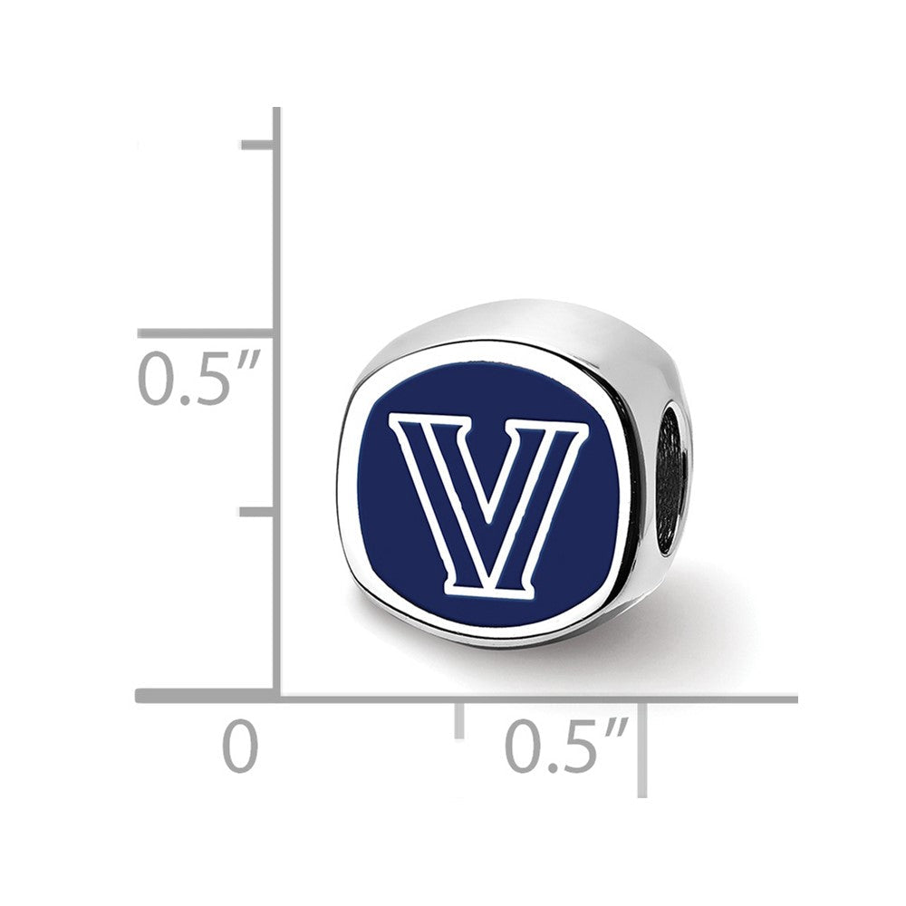 Sterlingsilber Rhodiniert Logoart Villanova University Emailliert Perle