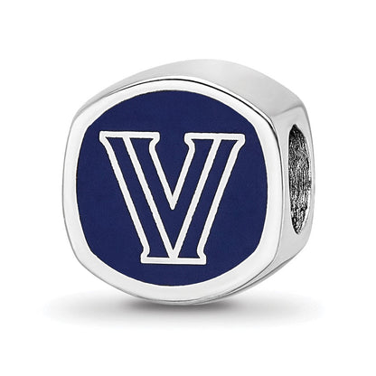 Sterlingsilber Rhodiniert Logoart Villanova University Emailliert Perle