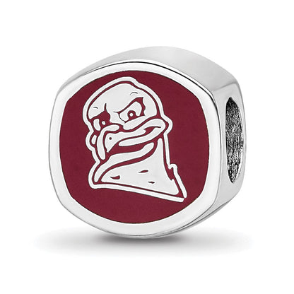 Sterlingsilber Rhodiniert Logoart Virginia Tech V-t Emaille Perle