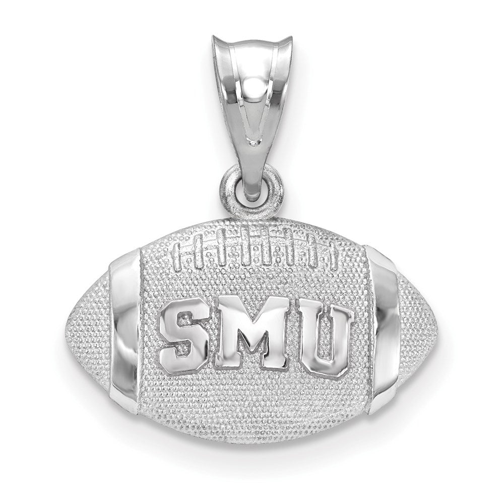 Sterlingsilber Rhodiniert Logoart Southern Methodist University S M U Football Anhänger