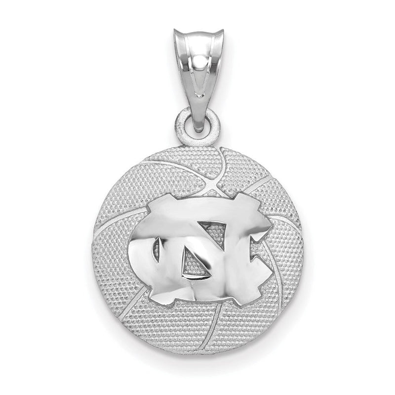 Sterlingsilber Rhodiniert Logoart University Of North Carolina N C Basketball Anhänger