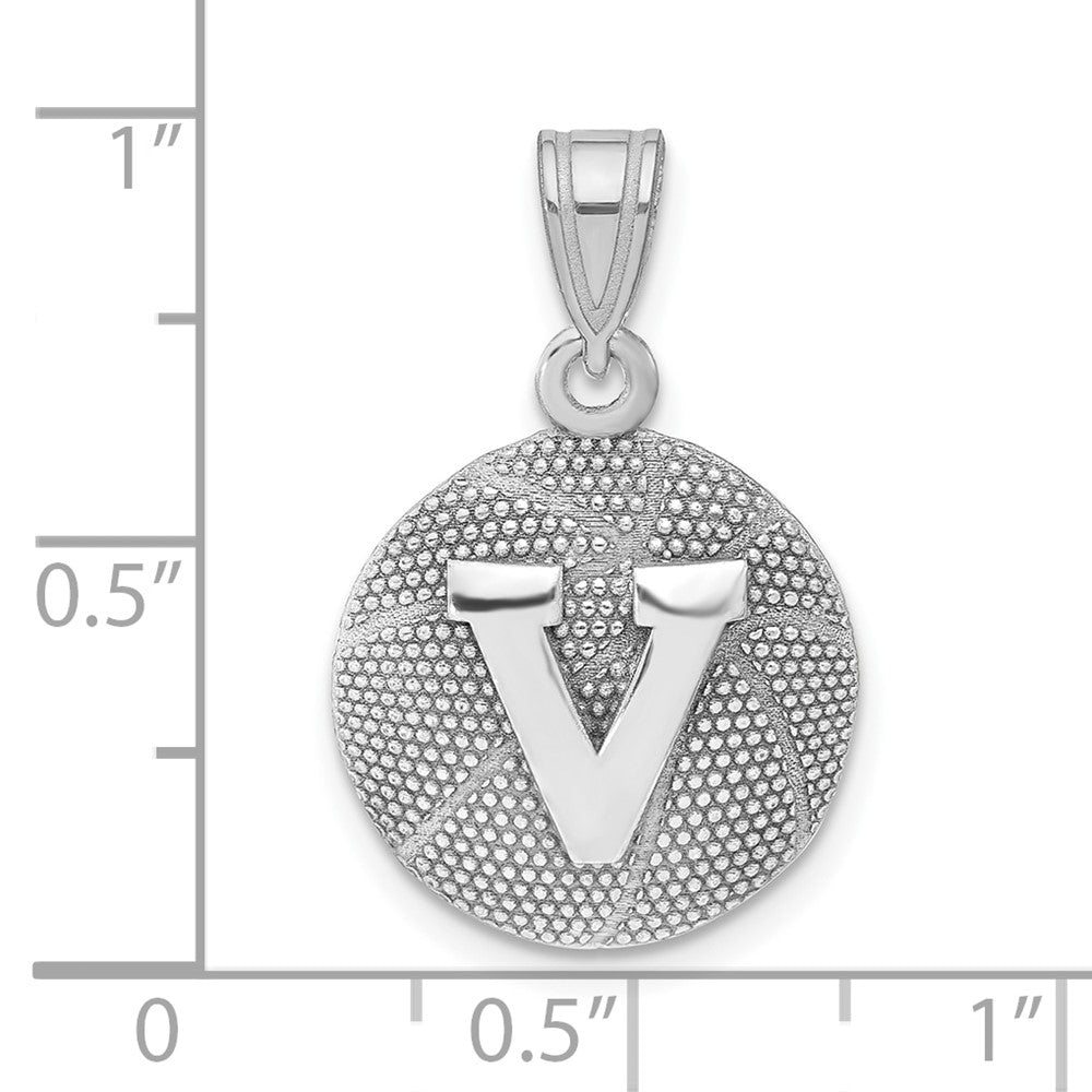 Sterlingsilber Rhodiniert Logoart University Of Virginia Basketball Anhänger