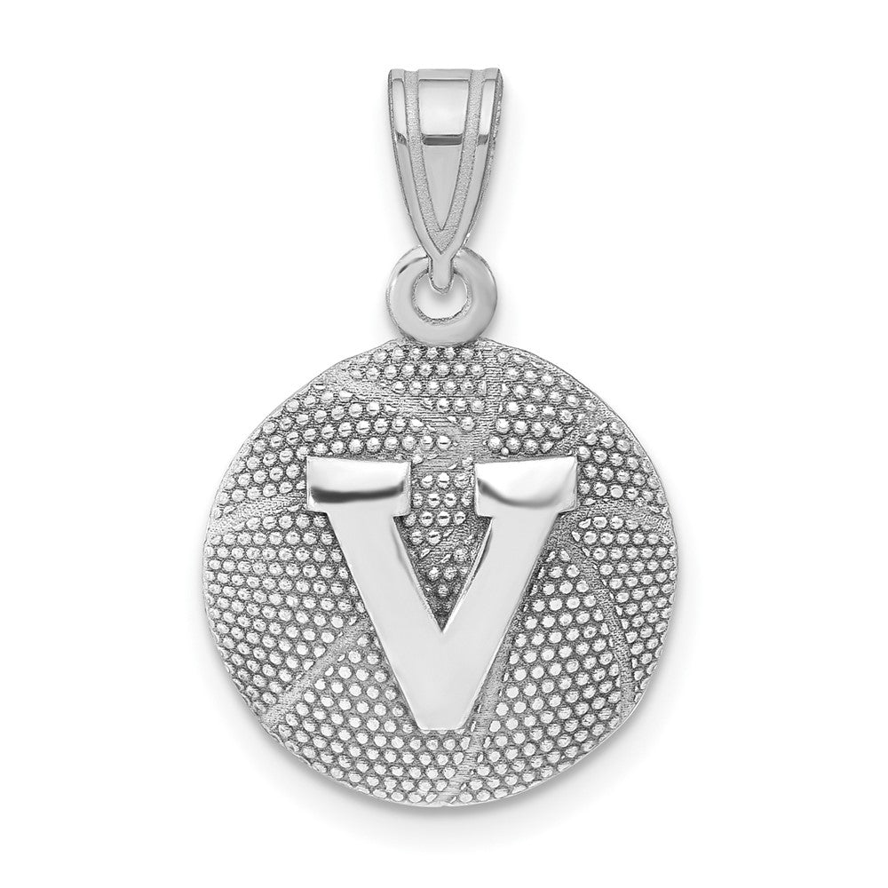 Sterlingsilber Rhodiniert Logoart University Of Virginia Basketball Anhänger