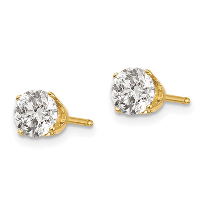 14K Gelbgold 14ky 1.00ct. I2 K L Diamant Ohrstecker Push auf Ohrstecker