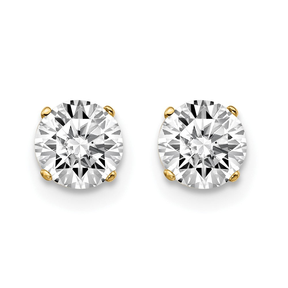 14K Gelbgold 14ky 1.00ct. I2 K L Diamant Ohrstecker Push auf Ohrstecker